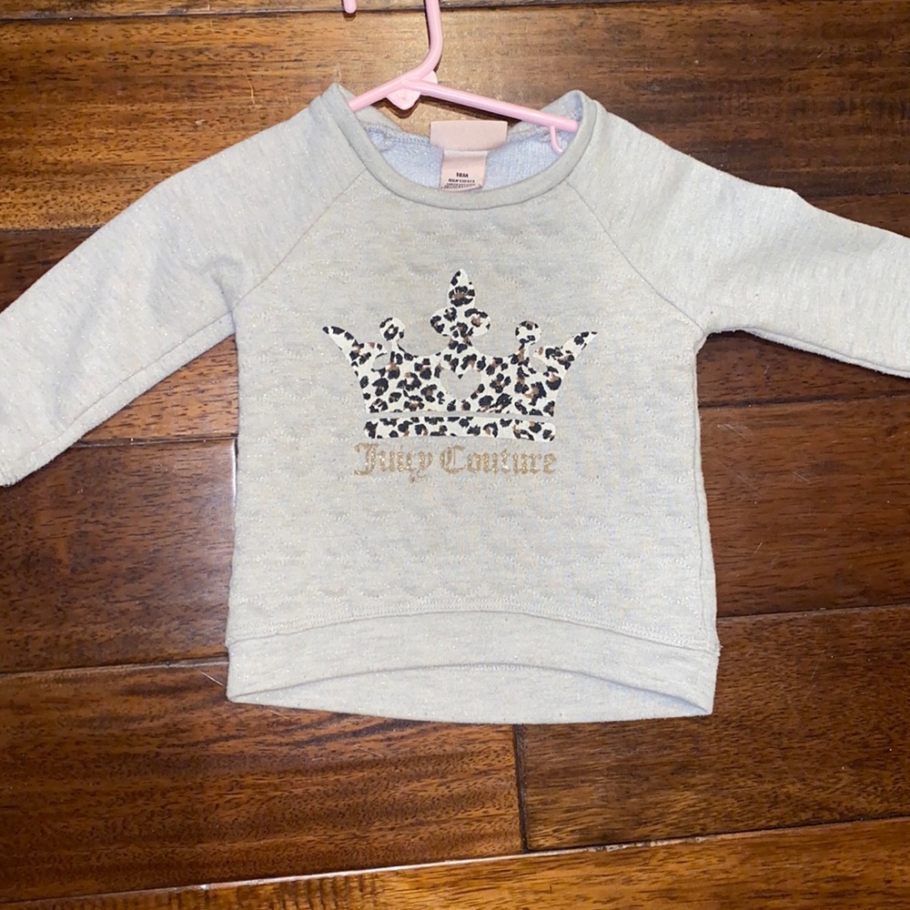 Juicy coutur sweatshirt crown with animal print